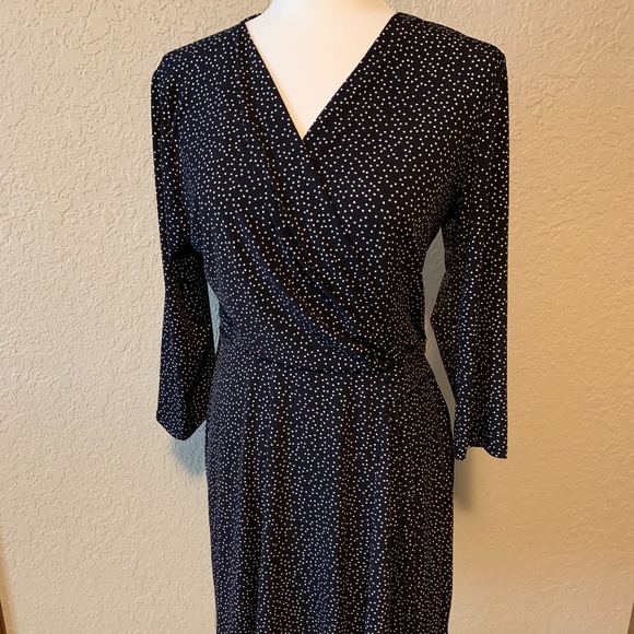 Stitch Fix Hail3y:23 Dresses & Skirts - Stitch Fix Hail3y:23 Navy/White Faux Wrap Dress